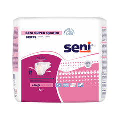 Seni® Super Quatro Severe Absorbency Incontinence Brief, Extra Large