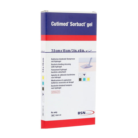 Cutimed® Sorbact® Sterile Hydrogel Dressing, 3 x 6 Inch