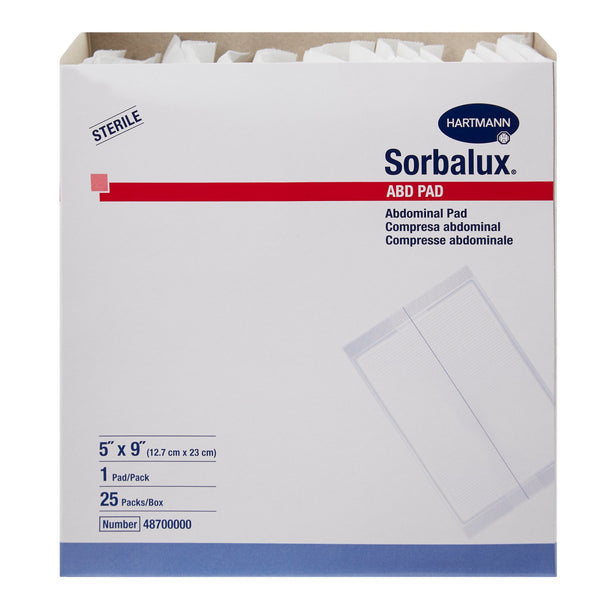 Sorbalux® ABD Sterile Abdominal Pad, 5 x 9 Inch