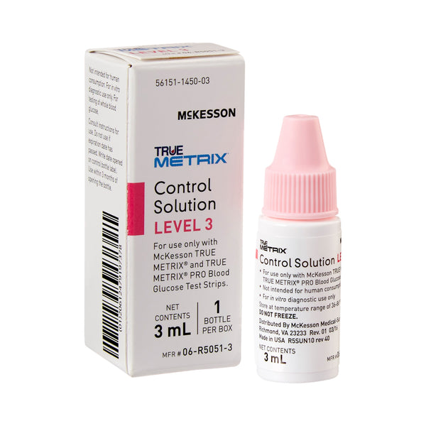 McKesson TRUE METRIX® Glucose Control Solution, 3 mL, Level 3