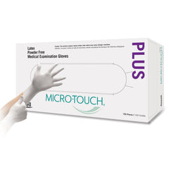 Ansell Micro Touch® Plus Latex Gloves, Ivory