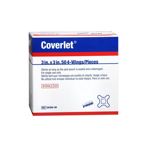 Coverlet® 4 Wing Tan Adhesive Strip, 3 x 3 Inch