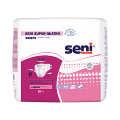 Seni® Super Quatro Severe Absorbency Incontinence Brief, Regular