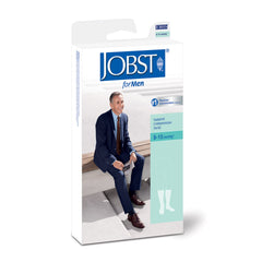Jobst® for Men Compression Knee High Socks, Large, White