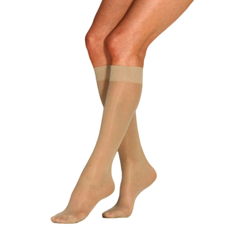 Jobst® UltraSheer Compression Knee High Stockings, Large, Sun Bronze