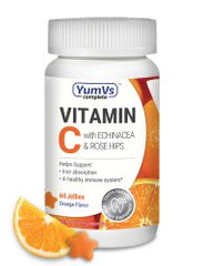 YumV's™ Ascorbic Acid Vitamin C Supplement, 60 Gummies per Bottle