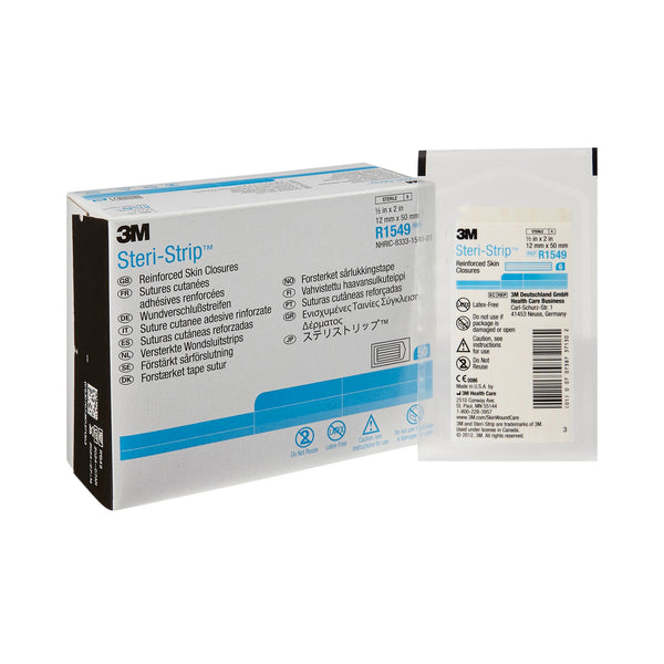 3M™ Steri Strip™ Skin Closure Strip, ½ Inch by 2 Inches, reinforced