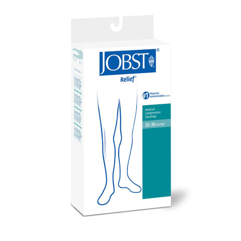 Jobst® Relief® Compression Thigh High Stockings, Small, Beige
