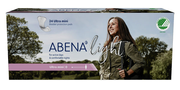 Abena™ Light Ultra Mini 0 Bladder Control Pad, 8 Inch Length