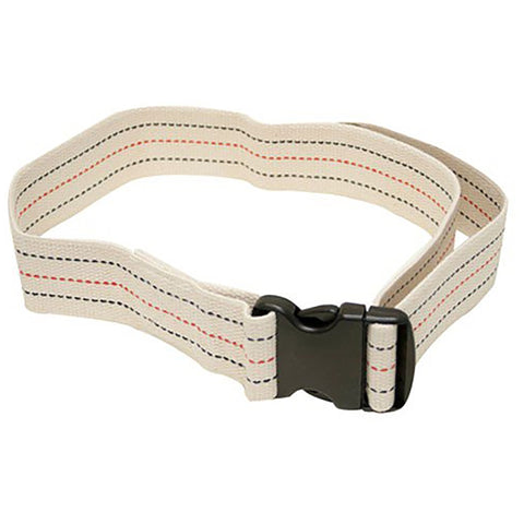 SkiL Care™ Heavy Duty Gait Belt with Delrin Buckle, Pinstripe, 60 Inch