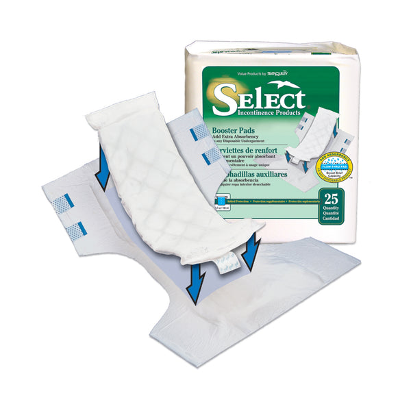 Select® Incontinence Booster Pad, 15 Inch Length