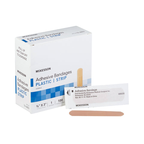 McKesson Tan Adhesive Strip, ¾ x 3 Inch