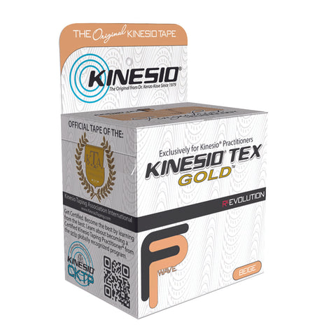 Kinesio® Tex Gold™ FP Cotton Kinesiology Tape, 2 Inch x 5½ Yard, Beige