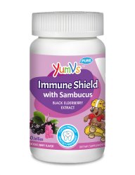 YumV's™ Black Elderberry Extract / Sambucus Immune, 60 Gummies per Bottle