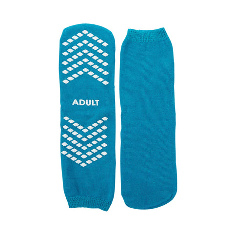 McKesson Slipper Socks, Large, Teal - Adroit Medical Equipment