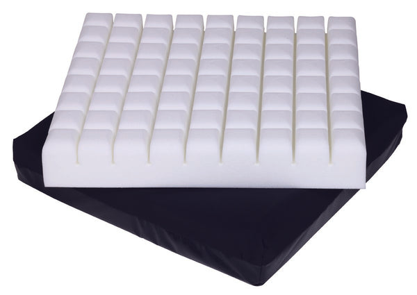 Geo Matt® PRT Seat Cushion, 18 in. W x 16 in. D x 3 in. H, Foam, Black, Non inflatable