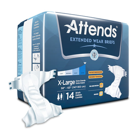 Attends® Briefs with Overnight Protection, Medium