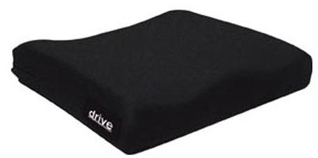 drive™ Seat Cushion, 18 in. W x 16 in. D x 2 in. H, Foam, Black, Non inflatable