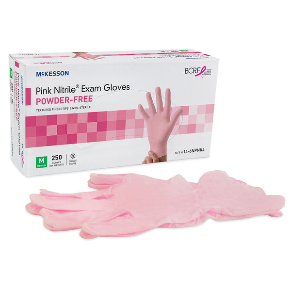 McKesson Pink Nitrile® Gloves, Medium