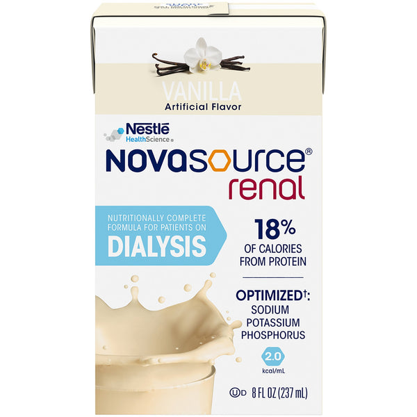 Novasource® Renal Ready to Use Oral Supplement / Tube Feeding Formula, 8 oz. Carton, Vanilla