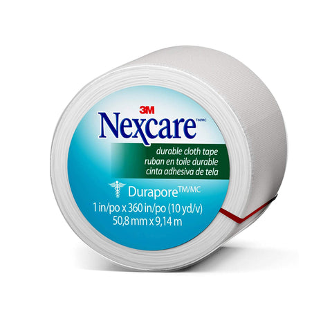 Nexcare™ Durapore™ Cloth Medical Tape, 1 Inch x 10 Yard, White