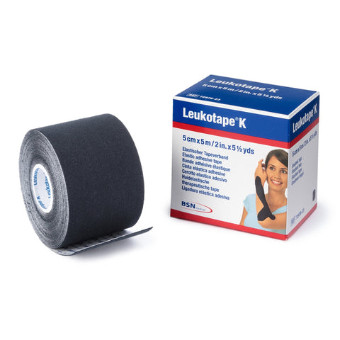 Leukotape® K Orthopedic Tape, 2 Inches x 5.5 Yards, Black