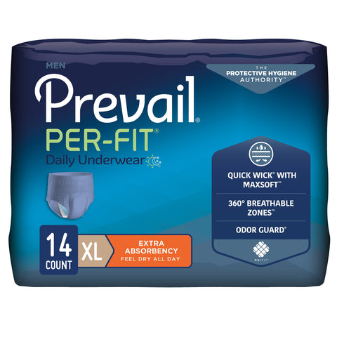 Prevail® Per Fit® Men Adult Moderate Absorbent Underwear