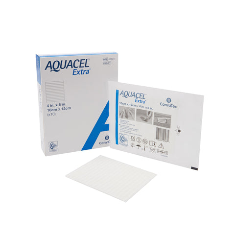 ConvaTec Aquacel® Extra™ Hydrofiber Dressing, 4 x 5 Inch