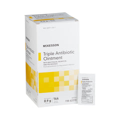 McKesson Bacitracin Neomycin Polymyxin B First Aid Antibiotic, 144 Individual Packets per Box