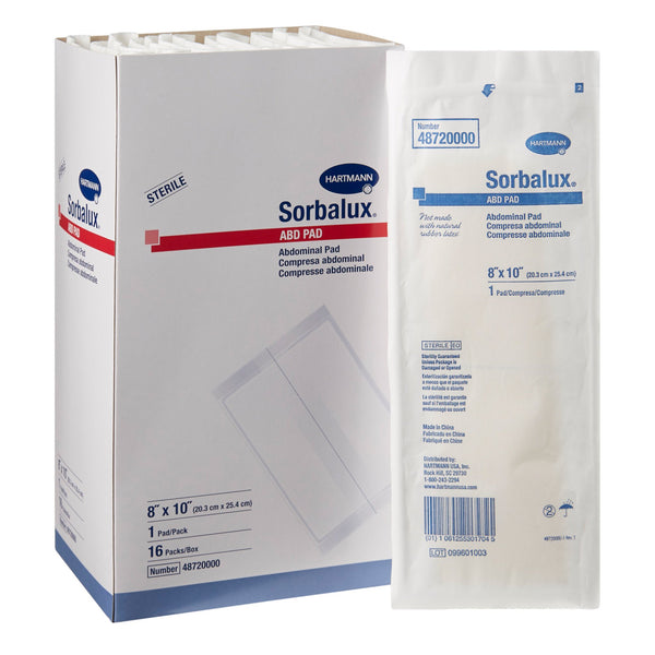 Sorbalux® ABD Sterile Abdominal Pad, 8 x 10 Inch