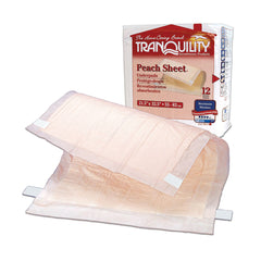 Tranquility® Peach Sheet Underpad, 21½ x 32½ Inch