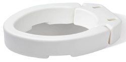 Carex® Raised Toilet Seat   Elongated - Adroit Medical Equipment