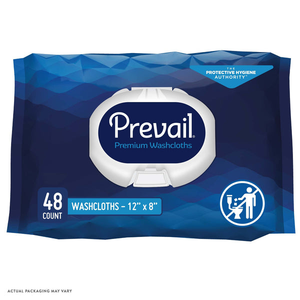 Prevail® Fresh Scent Washcloths, Soft Pack