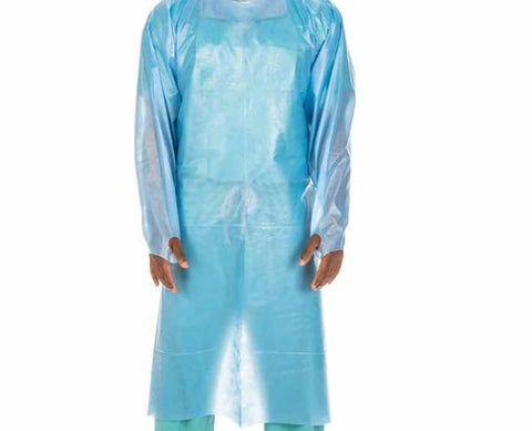 Cardinal Over the Head Protective Procedure Gown with Thumbhooks, 2X Large