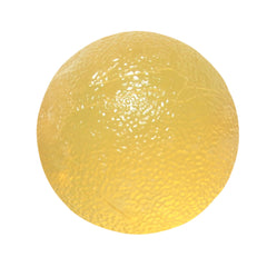 CanDo® Standard Circular Gel Squeeze Ball, Yellow, X Light