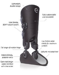 Exos™ Left Ankle Brace, Extra Small - Adroit Medical Equipment