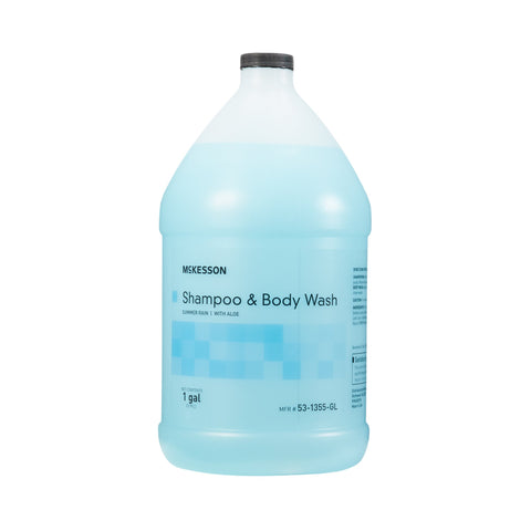 McKesson Shampoo and Body Wash, Summer Rain Scent, 1 gal Jug