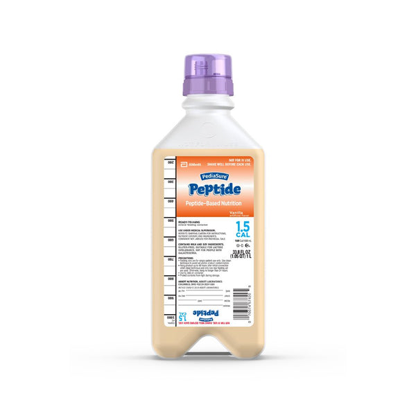 PediaSure® Peptide 1.5 Cal Vanilla Pediatric Oral Supplement / Tube Feeding Formula, 33.8 oz. Bottle