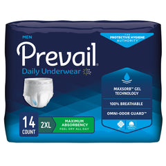 Prevail® Daily Underwear Maximum Absorbent Underwear, Extra Extra Large
