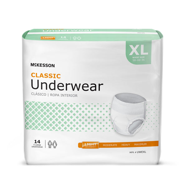 McKesson Classic Light Absorbent Underwear, Extra Large