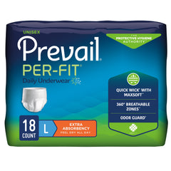 Prevail® Per Fit® Extra Absorbent Underwear, Large
