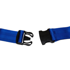 SkiL Care™ Wheelchair Safety Belt, 2 x 54 in., Black / Blue