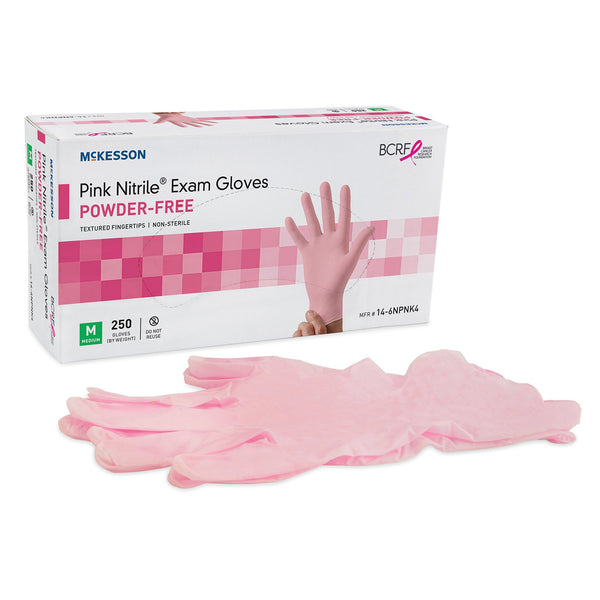 McKesson Pink Nitrile® Gloves, Small