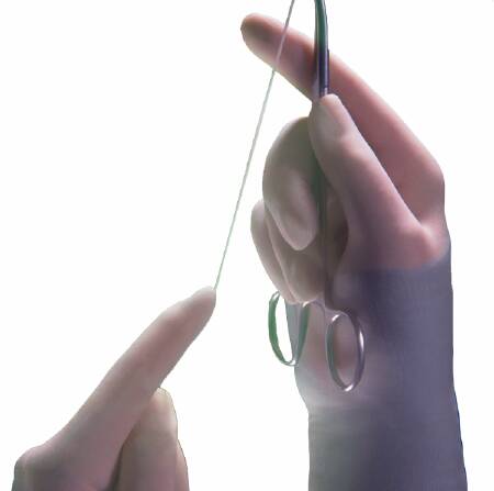 Encore® Acclaim® Latex Standard Cuff Length Surgical Glove, Size 5½, Ivory