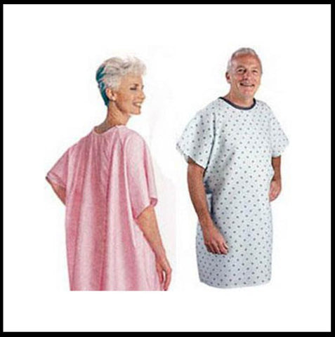 Snap Wrap™ Patient Exam Gown, Blue Plaid Print