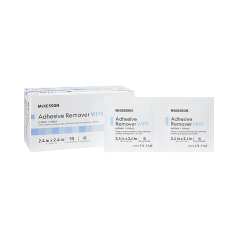 McKesson Adhesive Remover, 2 2/5 x 2 2/5 Inch Wipe