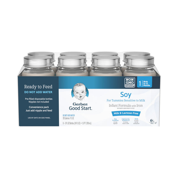 Gerber® Good Start® Soy Ready to Use Infant Formula, 3 oz. Nursette Bottle - Adroit Medical Equipment