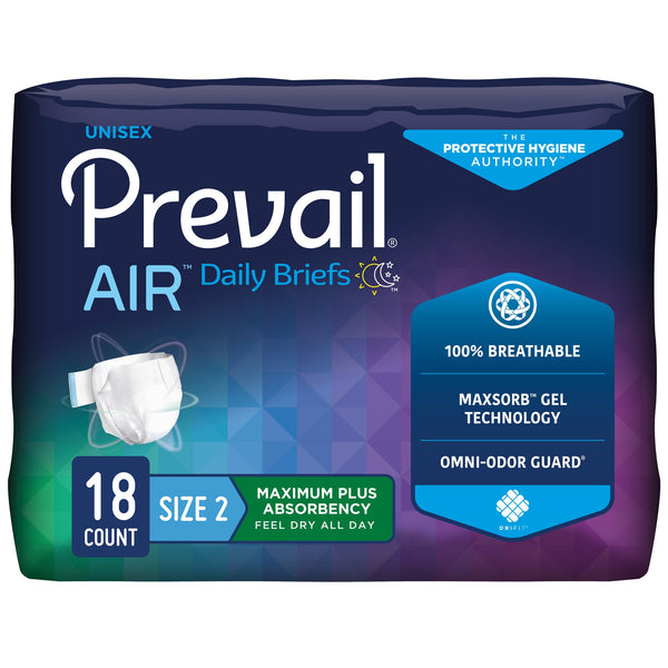Prevail® Air Incontinence Brief, Size 2