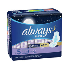 Always® Overnight Absorbency Feminine Pad (Long lasting protection)