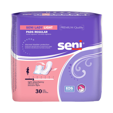 Seni® Lady Light Bladder Control Pad, 8.9 Inch Length